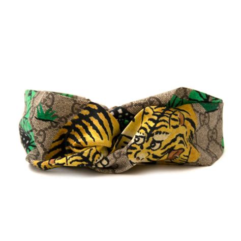 gucci tiger print headband|Gucci tiger ready to wear.